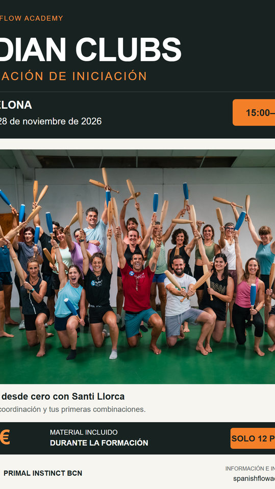 Workshop Iniciacion Indian Clubs